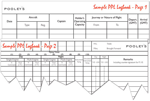 1. Pooleys Pilot Flying Log Book - NEW EDITION