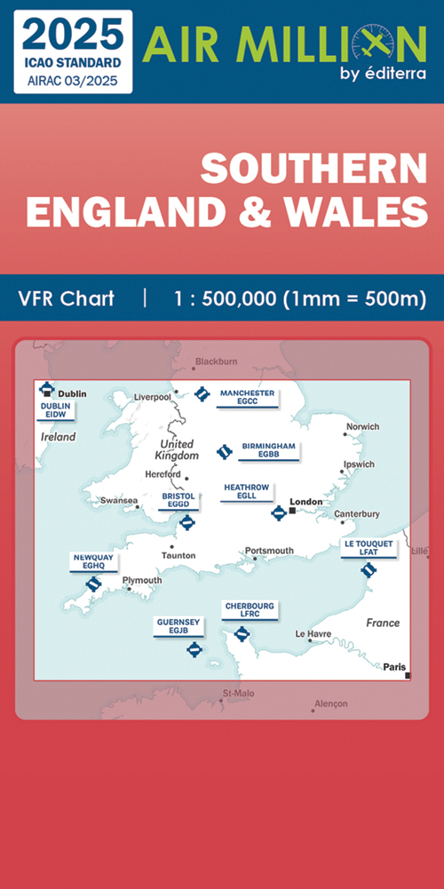 Image 0 of Air Million Zoom Edition 2025 – 1:500 000 Southern England & Wales