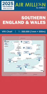 Air Million Zoom Edition 2025 – 1:500 000 Southern England & Wales