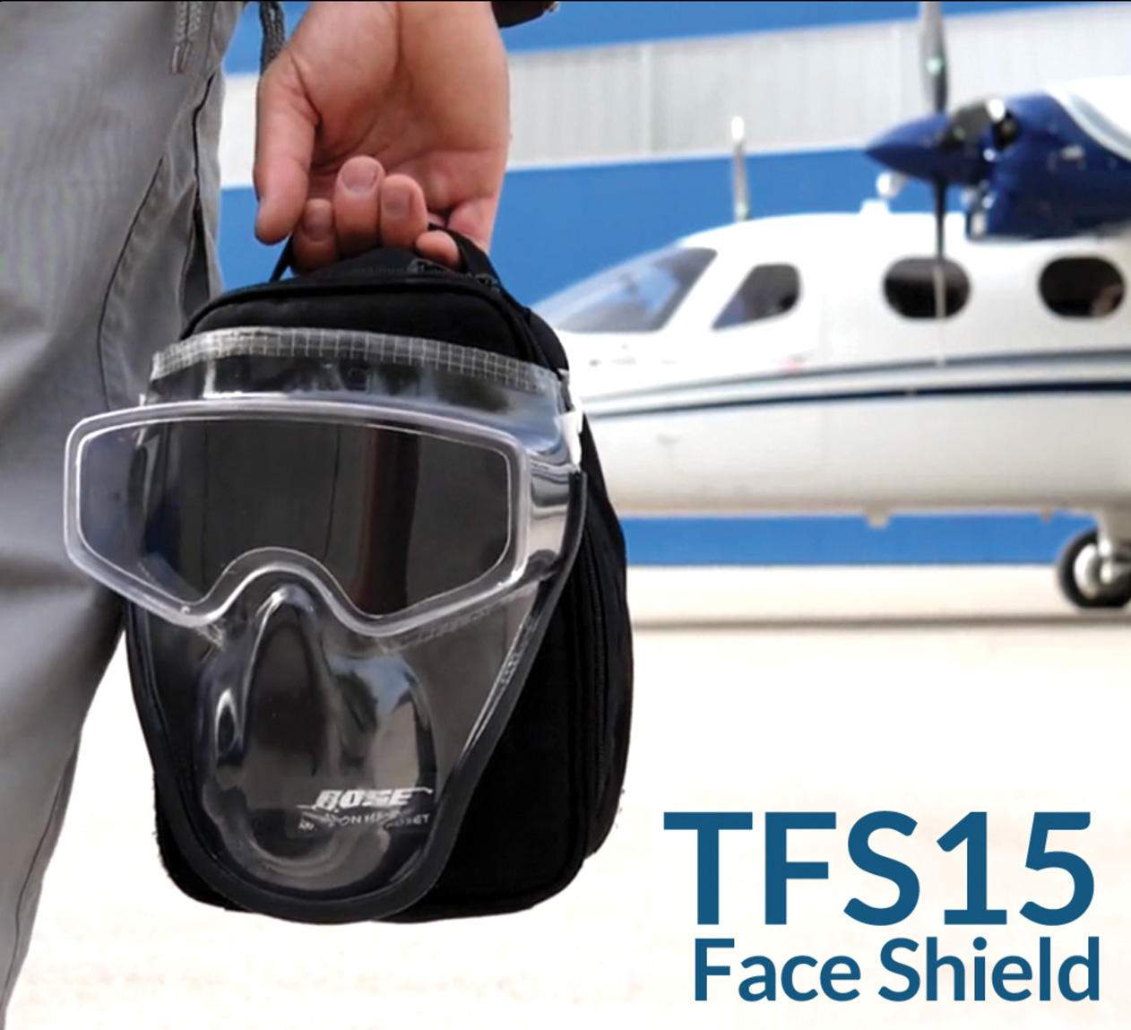 Tecnam TFS-15 XV Extra Vision Face Shield for Aviation