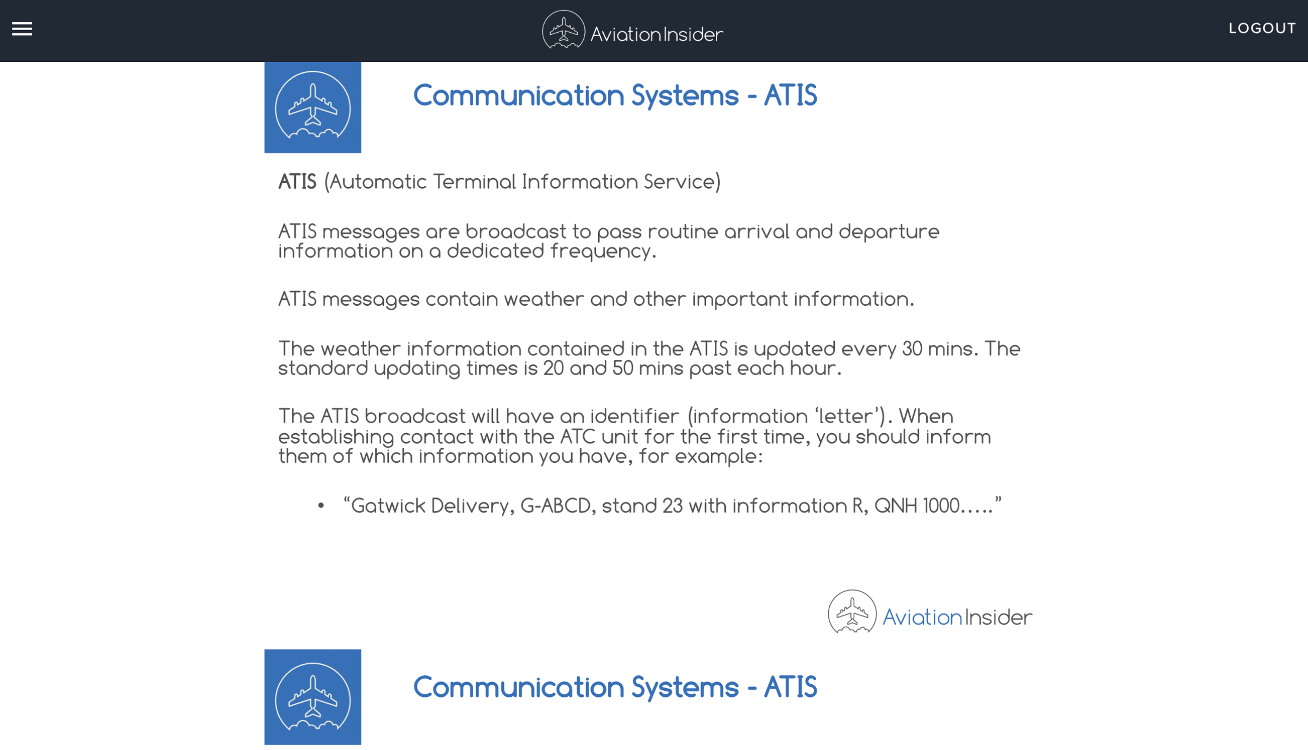 ATPL REVISION NOTES VFR AND IFR COMMUNICATIONS – REFRESHER REVISION NOTESImage Id:152546