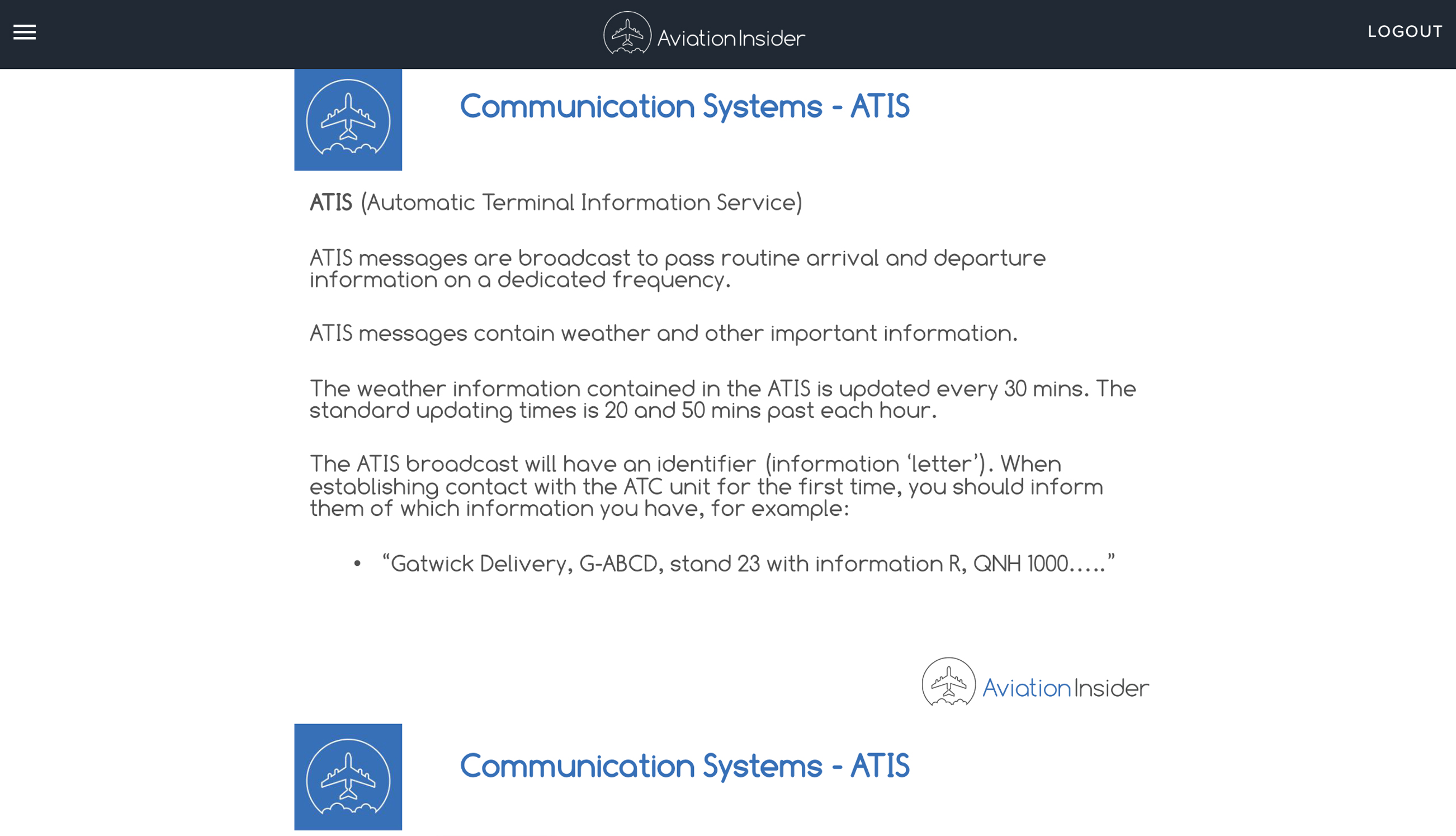 Image 1 of ATPL REVISION NOTES VFR AND IFR COMMUNICATIONS – REFRESHER REVISION NOTES