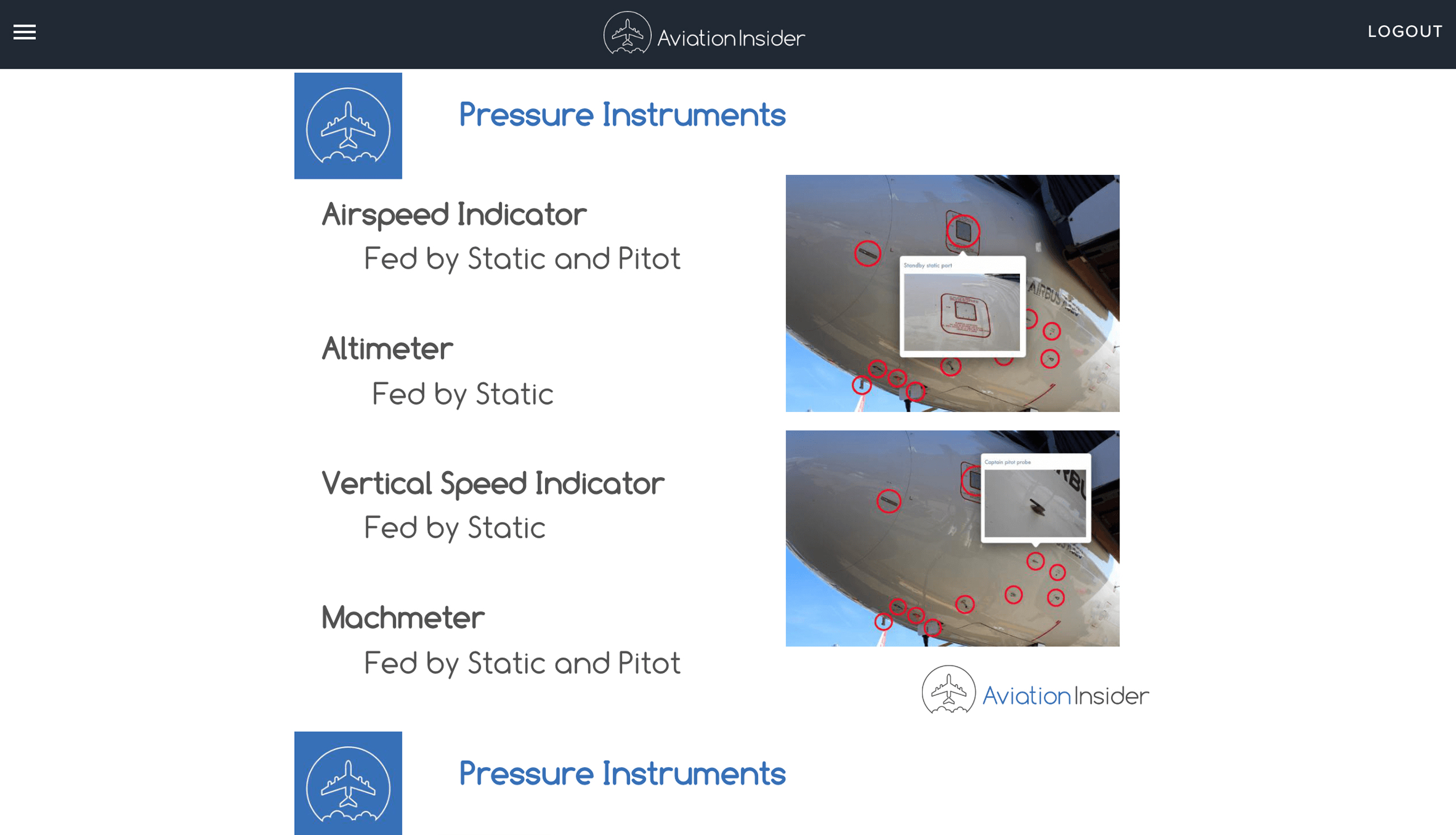 Image 1 of ATPL REVISION NOTES INSTRUMENTATION – REFRESHER REVISION NOTES