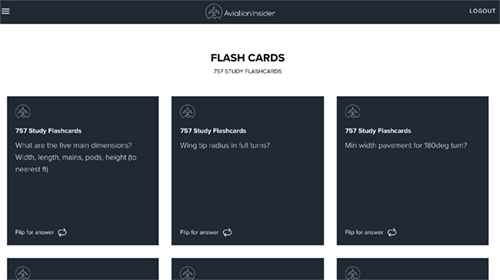 STUDY FLASHCARDS BOEING 757 STUDY FLASHCARDSImage Id:153449