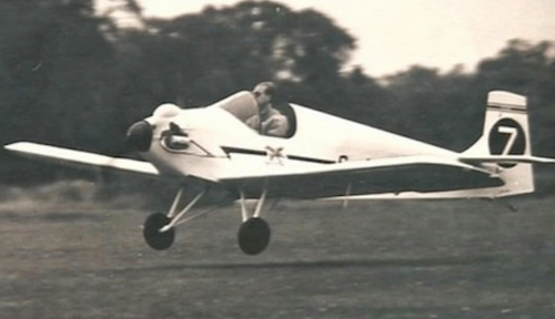 Prince Philip Duke of Edninburgh flying a Turbulent