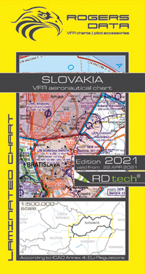 2021 Slovakia VFR Chart 1:500 000 - Rogersdata