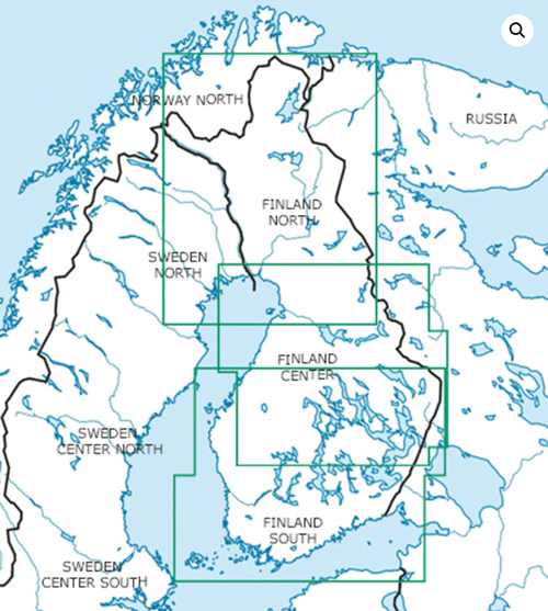 2023 Finland North VFR Chart 1:500 000 - RogersdataImage Id:159388