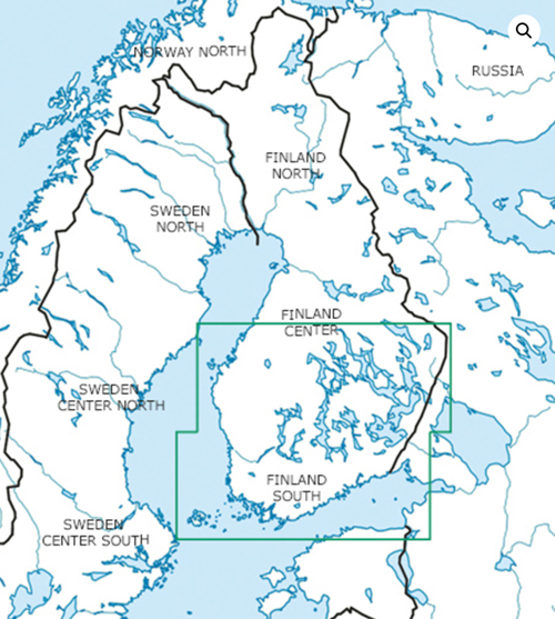 Image 2 of 2025 Finland South VFR Chart 1:500 000 - Rogersdata