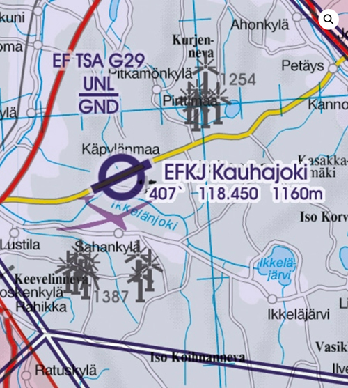 2023 Finland Center VFR Chart 1:500 000 - RogersdataImage Id:159391