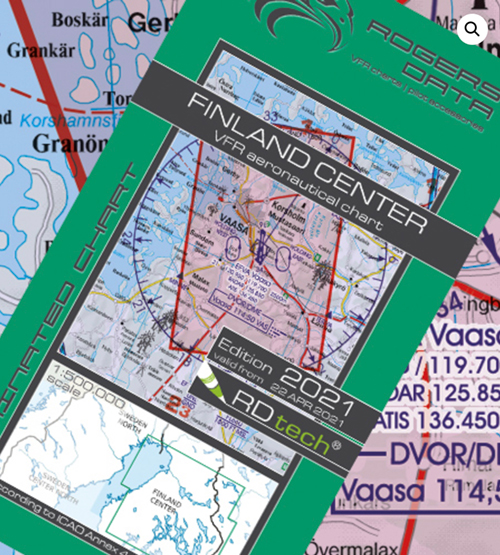 2021 Finland Center VFR Chart 1:500 000 - Rogersdata