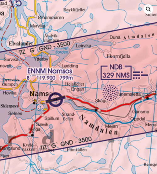 2023 Norway South VFR Chart 1:500 000 - RogersdataImage Id:159438