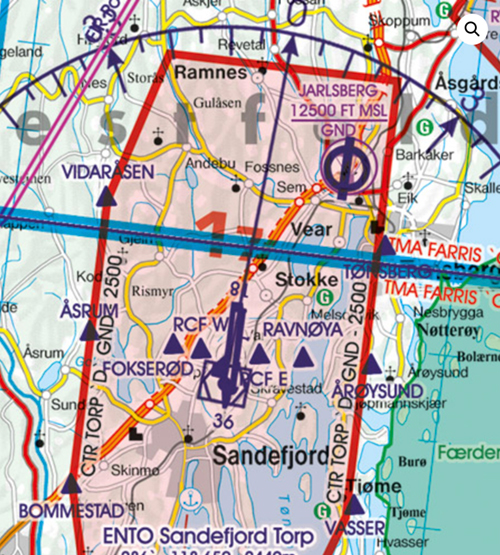 2023 Norway North VFR Chart 1:500 000 - RogersdataImage Id:159443