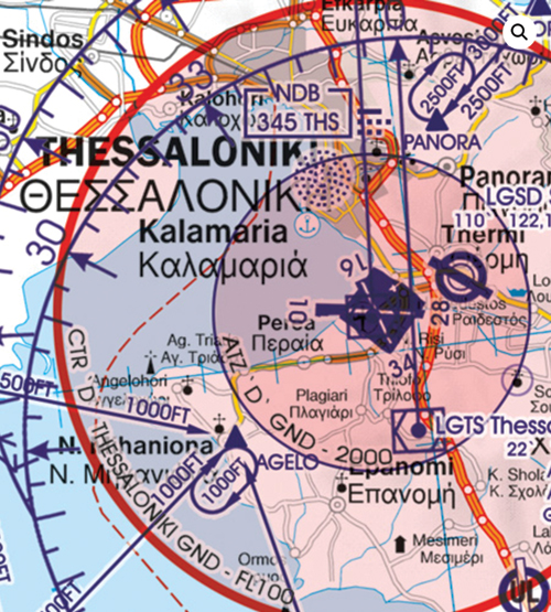 2022 Greece South East VFR Chart 1:500 000 - RogersdataImage Id:159463