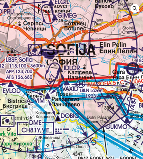 2023 Bulgaria VFR Chart 1:500 000 - RogersdataImage Id:159467