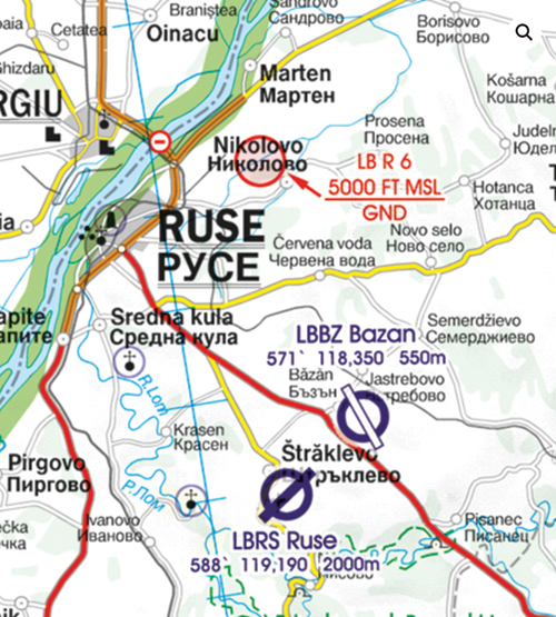 Image 5 of 2025 Bulgaria VFR Chart 1:500 000 - Rogersdata