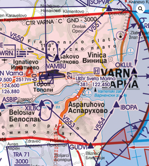 Image 10 of 2025 Bulgaria VFR Chart 1:500 000 - Rogersdata