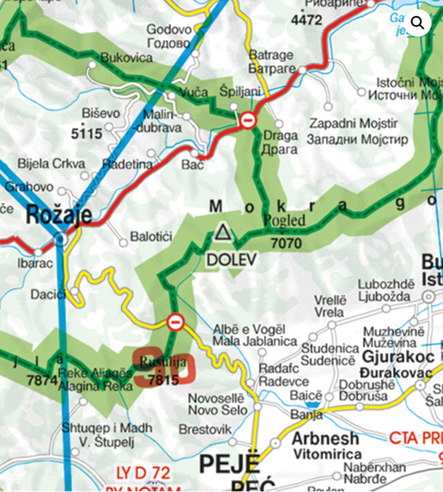 Image 6 of 2025 Balkans VFR Chart 1:500 000 - Rogersdata