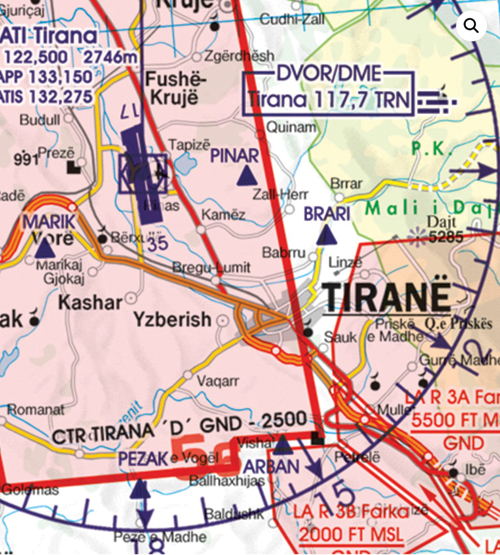 Image 4 of 2025 Balkans VFR Chart 1:500 000 - Rogersdata