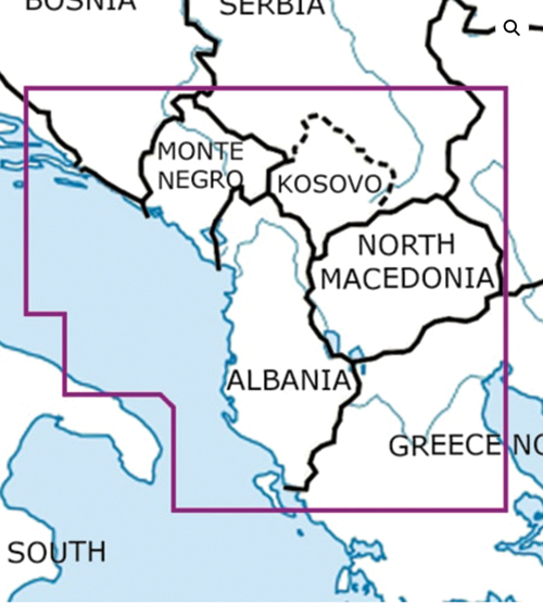Image 1 of 2025 Balkans VFR Chart 1:500 000 - Rogersdata