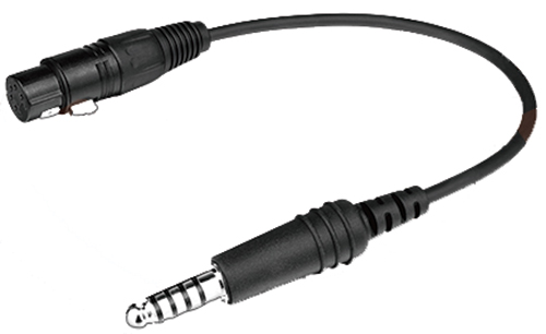 Headset Adaptor Cable - Airbus 5 pin socket (XLR-5) to US helicopter plug
