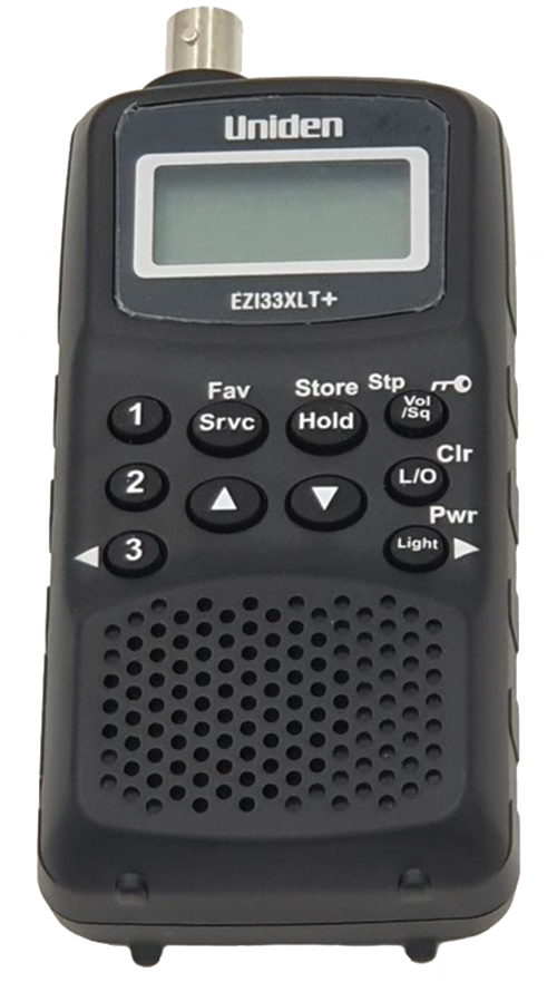 UNIDEN EZI33XLT+ HANDHELD SCANNER RECEIVER (AIRBAND/VHF)