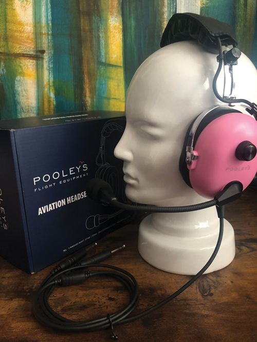 Image 3 of Pooleys Passive Pink Headset + FREE Headset Bag