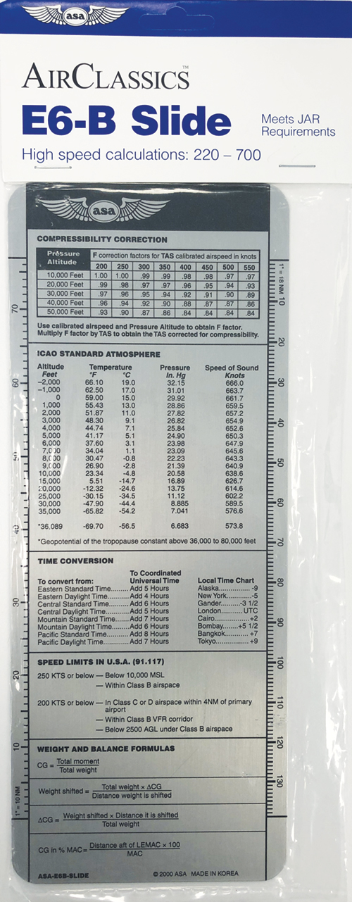 Image 0 of E6-B Flight Slide (Aluminium) - ASA