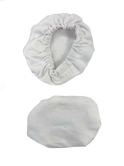 Pooleys Cotton Ear Covers - White, no holes