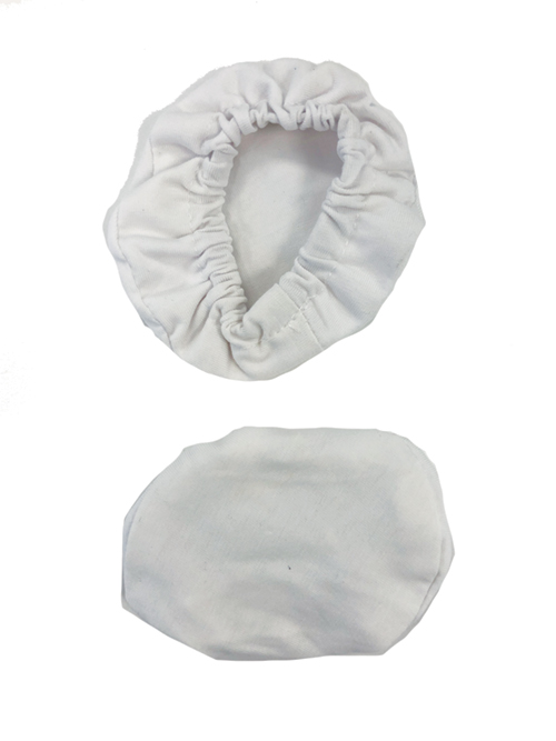 Image 0 of Pooleys Cotton Ear Covers - White, no holes