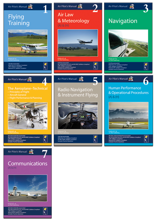 Full Set of Air Pilot's Manual Volumes 1-7 Books