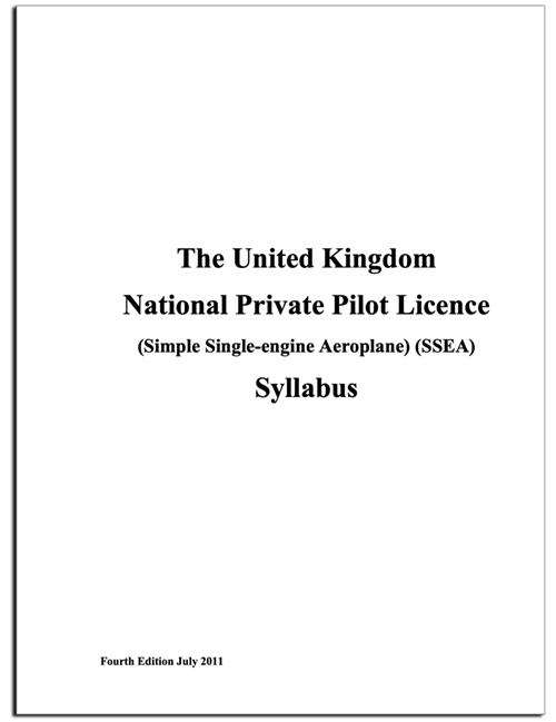 The UK NPPL SSEA Syllabus – 4th Edition 2011