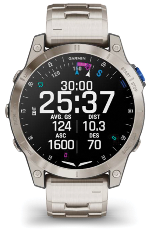 Garmin D2 Mach 1 – Aviator Smartwatch with Vented Titanium BraceletImage Id:169051