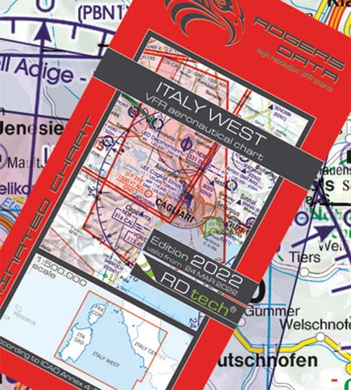Italy West VFR Chart 1:500 000 - RogersdataImage Id:169495