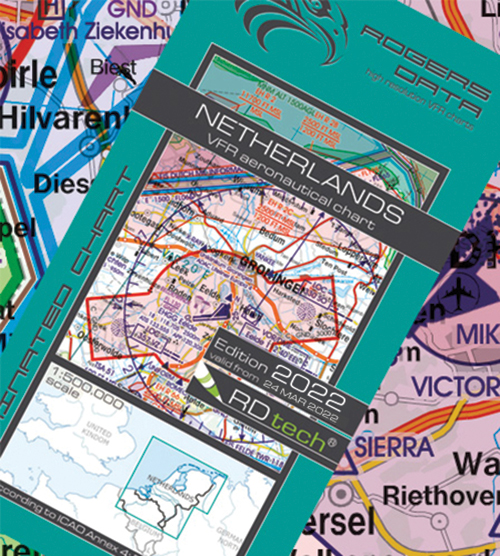 Netherlands VFR Chart 1:500 000 - Rogersdata