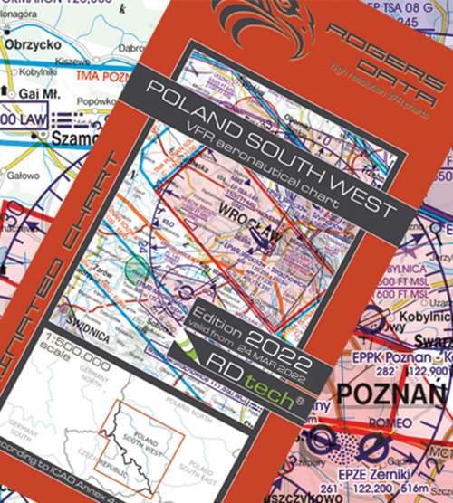 Poland South West VFR Chart 1:500 000 - Rogersdata