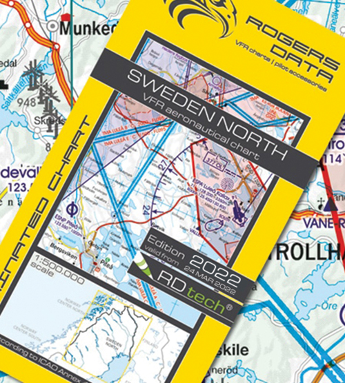 2022 Sweden North VFR Chart 1:500 000 - RogersdataImage Id:169511