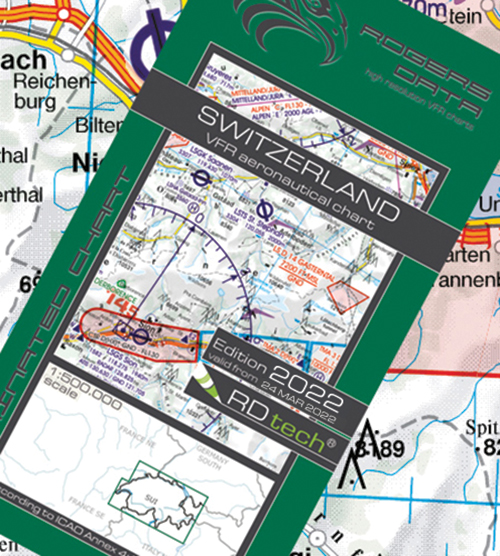 Switzerland VFR Chart 1:500 000 - Rogersdata