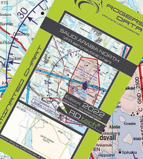 2022 Saudi Arabia North VFR Chart 1:1 000 000 - Rogersdata