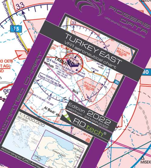 2022 Turkey East VFR Chart 1:1 000 000 - Rogersdata