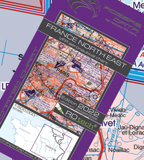 France North East VFR Chart 1:500 000 - Rogersdata