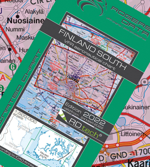 2022 Finland South VFR Chart 1:500 000 - Rogersdata