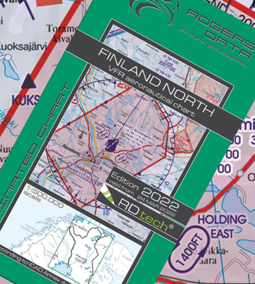 2021 Finland North VFR Chart 1:500 000 - Rogersdata