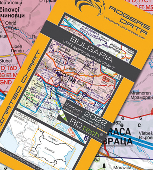 2022 Bulgaria VFR Chart 1:500 000 - Rogersdata