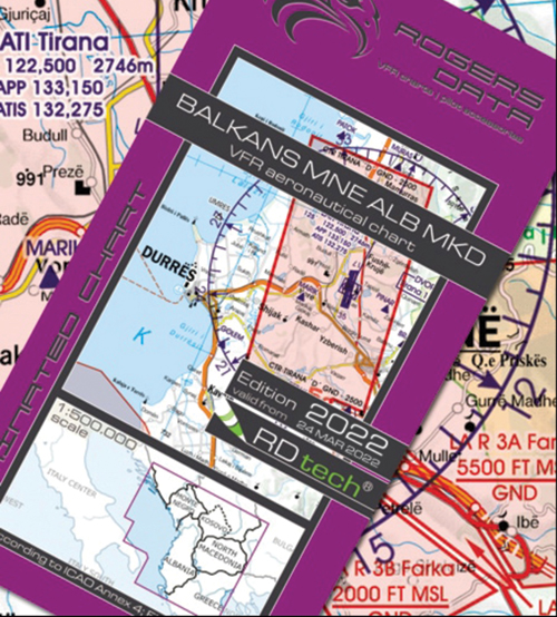 2022 Balkans VFR Chart 1:500 000 - Rogersdata