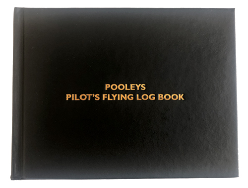 Pooleys Pilot Flying Log Book - Black