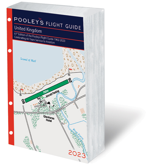 Pooleys 2023 United Kingdom Flight Guide – Loose-leaf Insert
