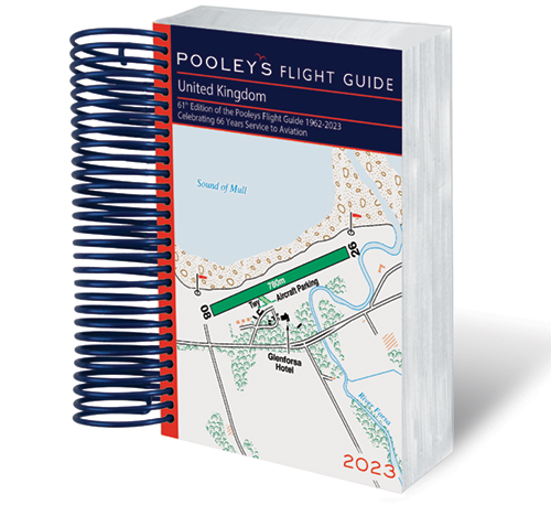 Pooleys 2023 United Kingdom Flight Guide – Spiral Edition