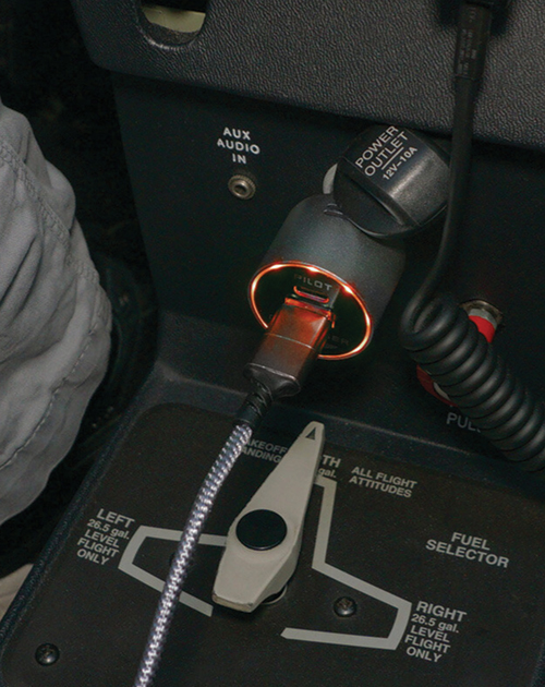 Image 2 of Design4Pilots - Pilot Co Charger (high speed device charger with cable and carbon monoxide detector)