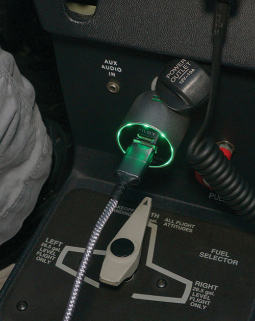 Image 1 of Design4Pilots - Pilot Co Charger (high speed device charger with cable and carbon monoxide detector)