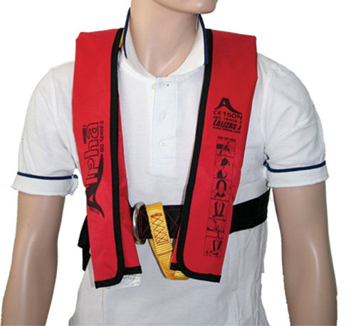 Image 2 of Alpha Inflatable Lifejacket - red (170N, ISO 12402-3)